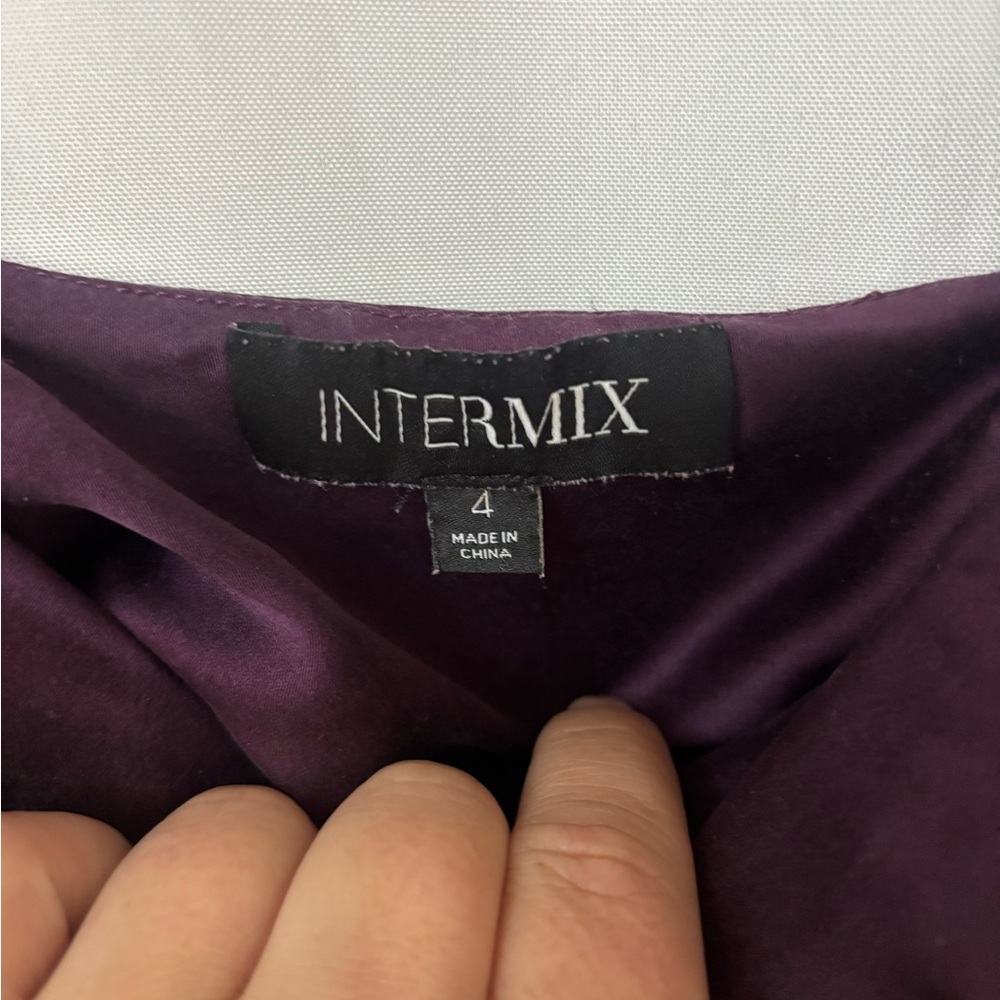 INTERMIX Deep Purple Midi Dress - Picture 11 of 13